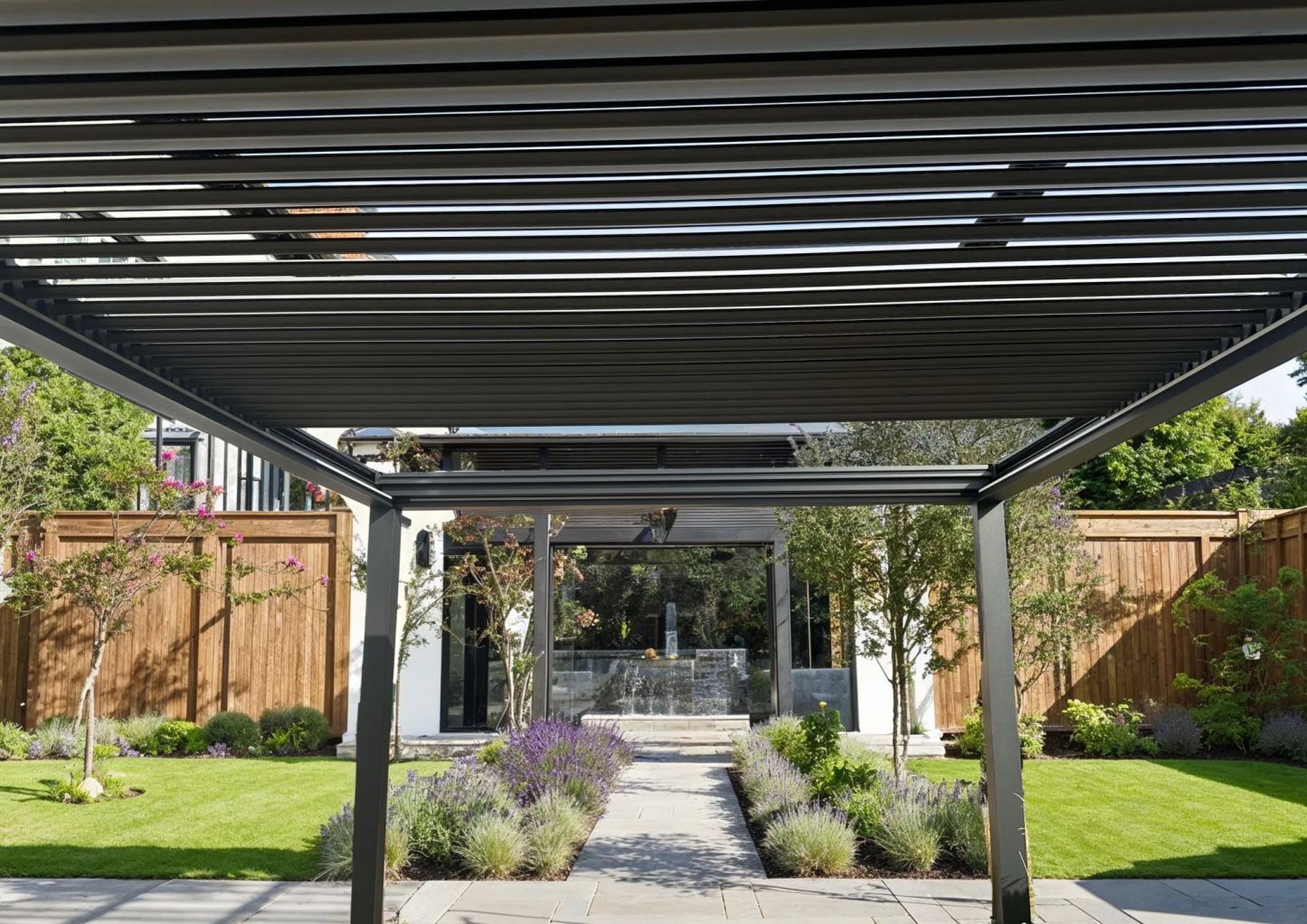 Neptune 4 x 3m LED Retractable Roof Gazebo