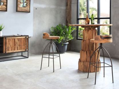 Davos Bar Stool -Garden Furniture Centre-Root,LowRange,Reclaimed Furniture,Bars & Bar Sets,Outdoor Dining,Teak,Teak Chairs-{collection_title}