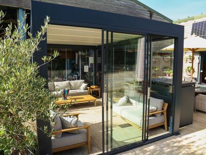 Mirage Sliding Doors | 3m 4m 5m 6m-Garden Furniture Centre-HighRange,Mirage,Gazebos,Bioclimatic Pergolas Gazebos,Bioclimatic Pergolas-{collection_title}
