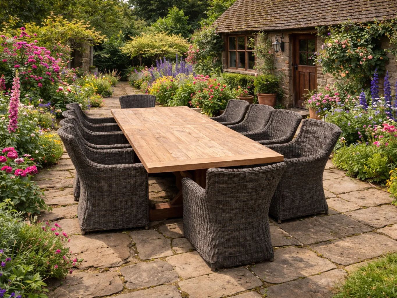 Valencia 10 Chair Dining Set 