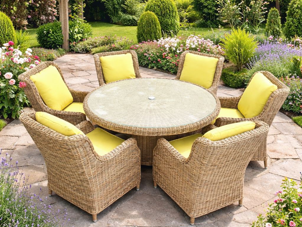 High Back 6 Chair Dining Set