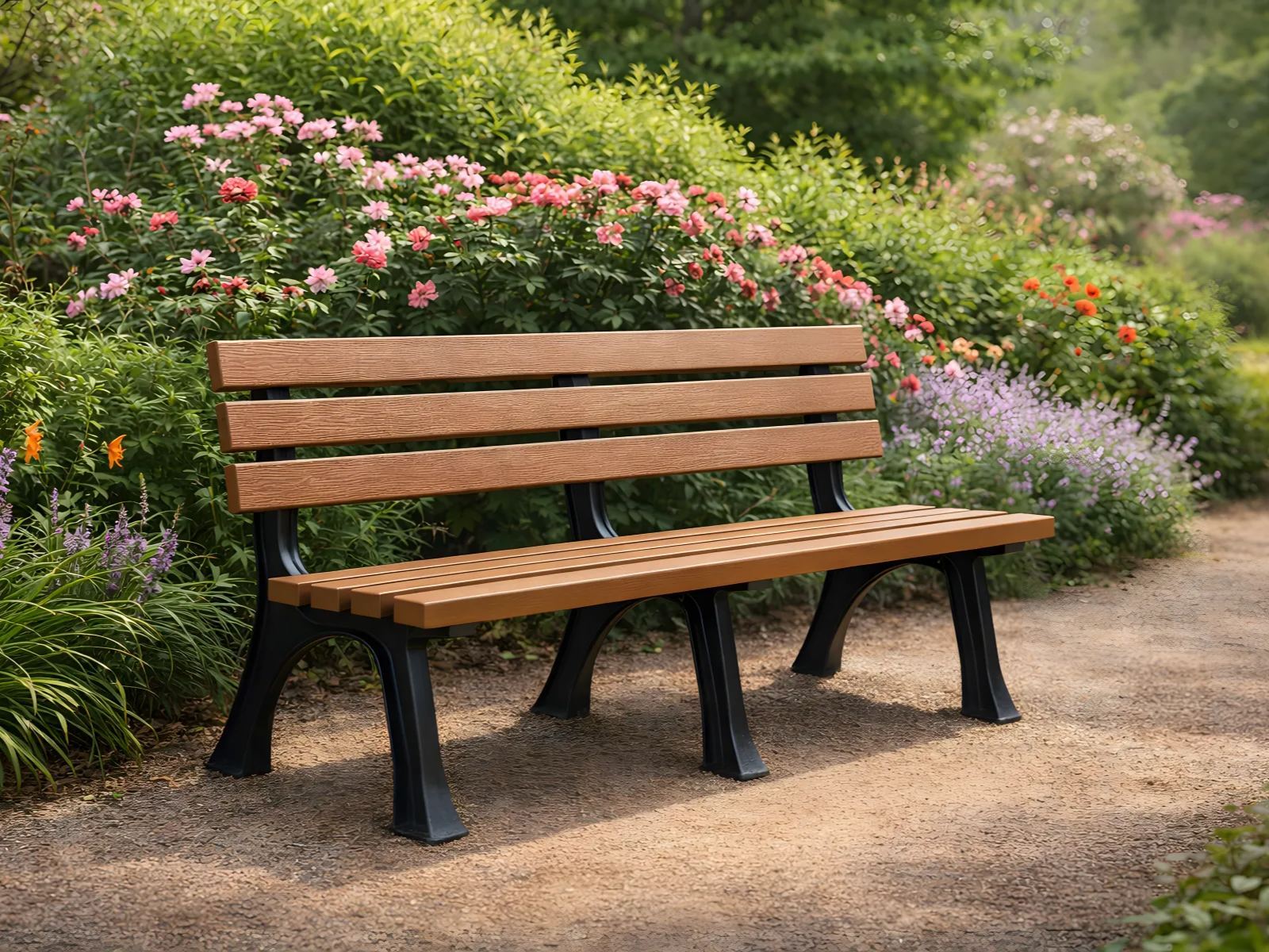 Eco Wood Effect Garden Bench | 1.5m