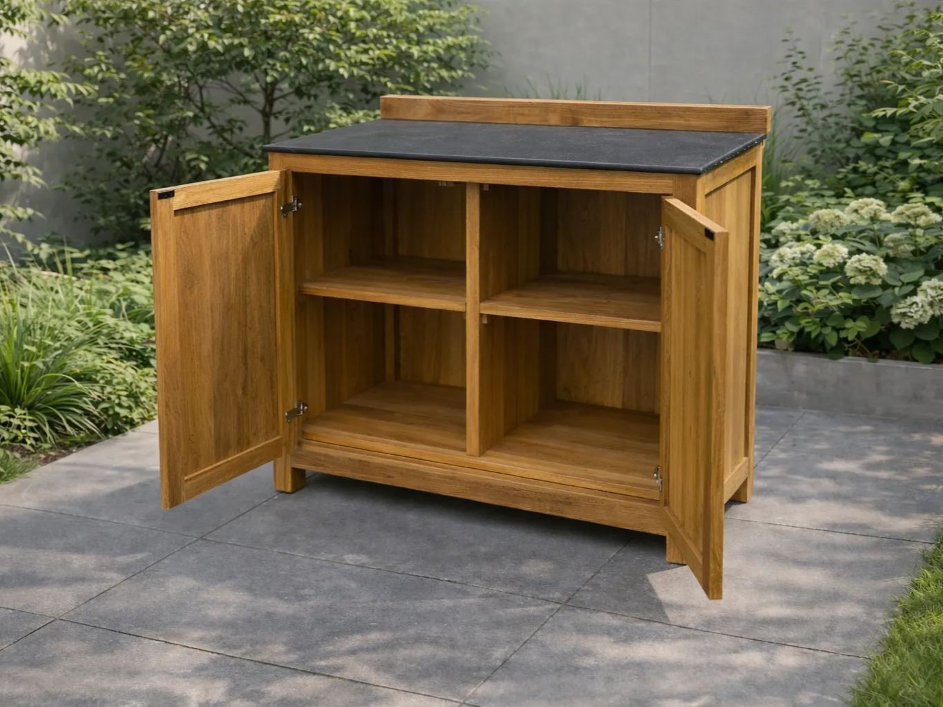 Bari Teak Outdoor Kitchen Set 3