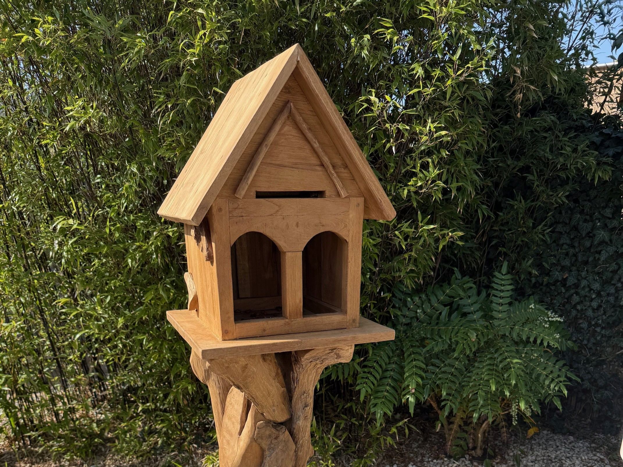 Teak Bird House | Medium