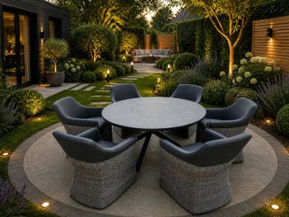 Santiago 1.5m Dining Table with Lazy Susan