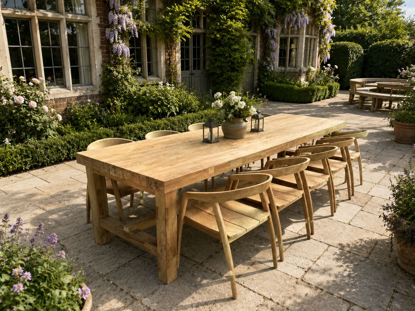 Himalayan 10 Chair Dining Set
