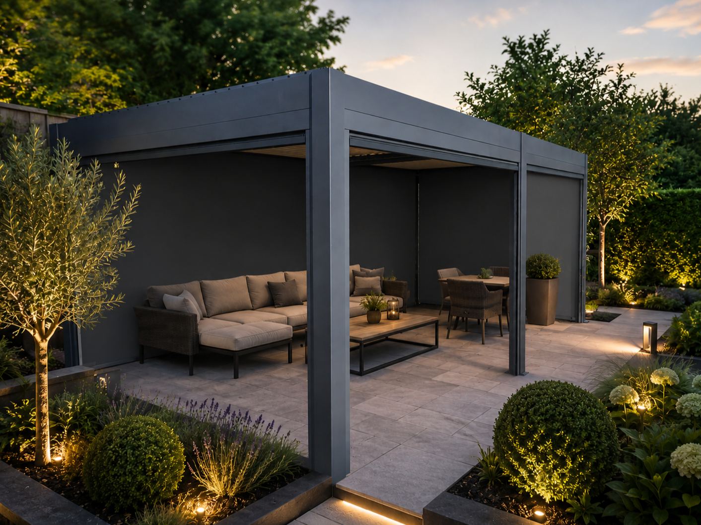 Eclipse 5 X 3.5m LED Motorised Pergola | Free Standing 