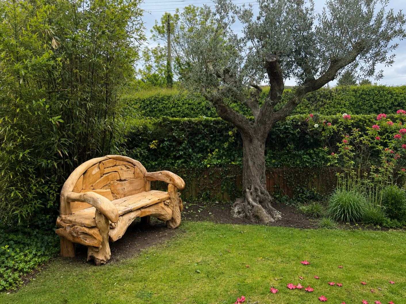 Naga Reclaimed Teak Root Bench 