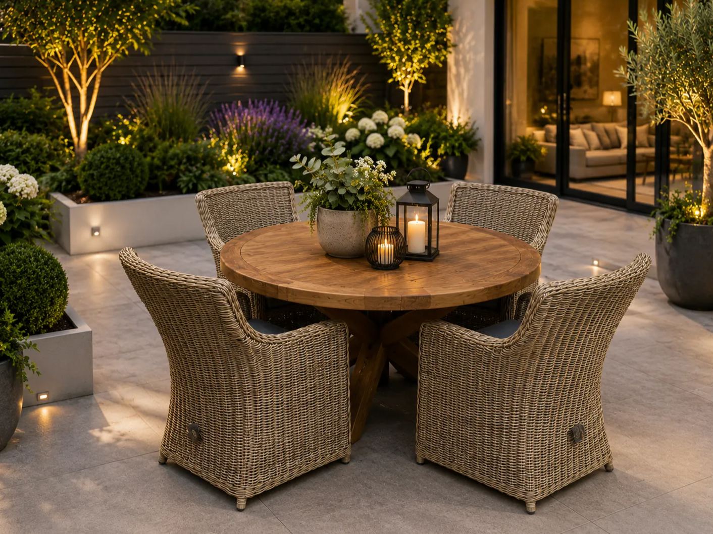Mexcio 4 Chair Dining Set