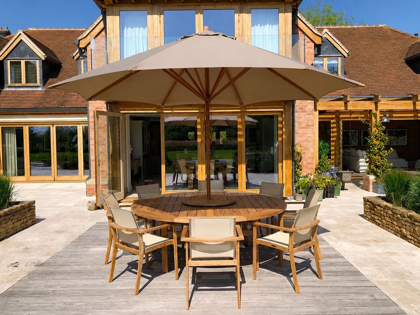Bamboo 3.5m Parasol 