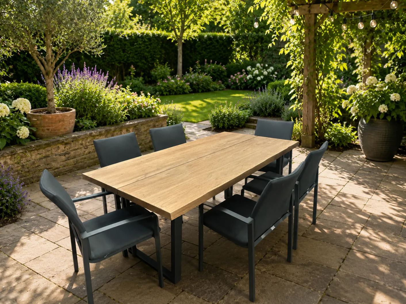 Edge Sense 6 Chair Dining Set | FSC® Certified 