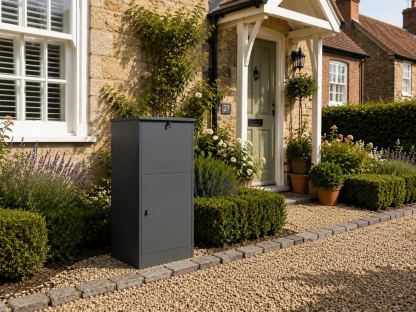 Top Opening Lockable Home Parcel Box | Anthracite