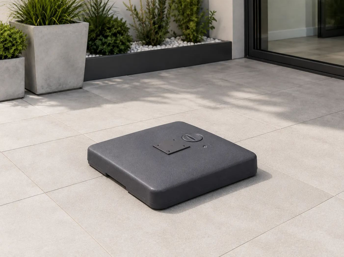 Fillable Plastic Base with Wheels | Cantilever Parasols