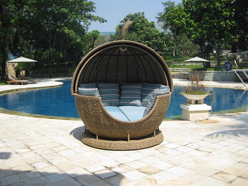 Montana Apple Day Bed-Garden Furniture Centre-HighRange,Outdoor Lounging,Loungers,Outdoor Furniture,Rattan Furniture,Loungers & Daybeds,Montana Range,Rattan,Rattan Loungers,Montana,Rattan Loungers Loungers-{collection_title}