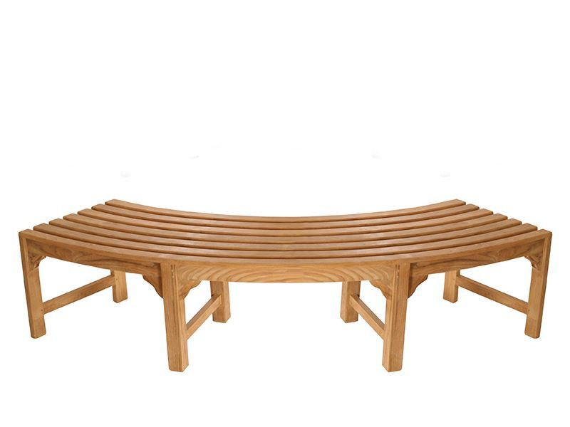 Backless Contour Bench | Pre-Order-Garden Furniture Centre-MidRange,Backless,Benches,Outdoor Furniture,Teak Benches Benches,Tree Benches,Curved Benches-{collection_title}