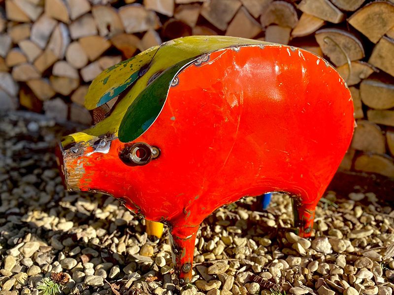 Barnyard Pig-Garden Furniture Centre-48Hour Dispatch,LowRange,Under 100,Ornaments,Ranges,Animal Garden Ornaments,Think Outside Range,Metal Garden Ornaments,Think Outside Range Ranges,Gifts,Ornaments Accessories,Accessories-{collection_title}