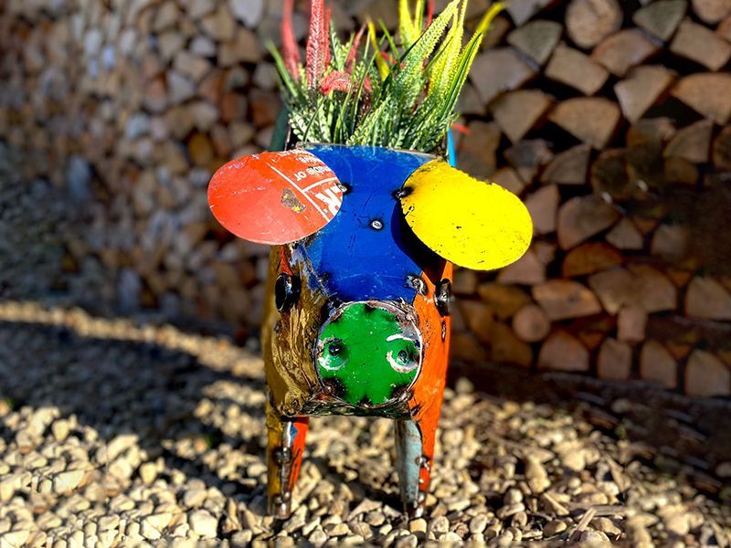 Barnyard Flying Pig Planter -Garden Furniture Centre-48Hour Dispatch,LowRange,Ornaments,Accessories,Ranges,Animal Garden Ornaments,Think Outside Range,Metal Garden Ornaments,Hanging Garden Ornaments,Garden Planters,Think Outside Range Ranges,Gifts,Ornaments Accessories-{collection_title}