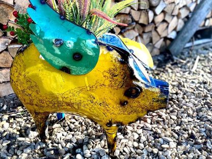 Barnyard Flying Pig Planter 