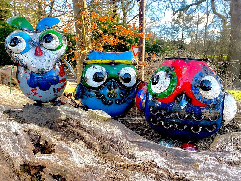 Owl Trio -Garden Furniture Centre-48Hour Dispatch,LowRange,Ornaments,Ranges,Animal Garden Ornaments,Think Outside Range,Metal Garden Ornaments,Think Outside Range Ranges,Ornaments Accessories,Accessories-{collection_title}