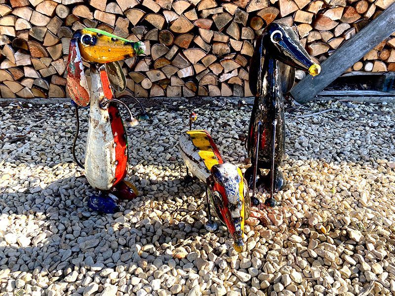 Dash Trio (Set of 3)-Garden Furniture Centre-48Hour Dispatch,LowRange,Ornaments,Ranges,Animal Garden Ornaments,Think Outside Range,Metal Garden Ornaments,Think Outside Range Ranges,Ornaments Accessories,Accessories-{collection_title}