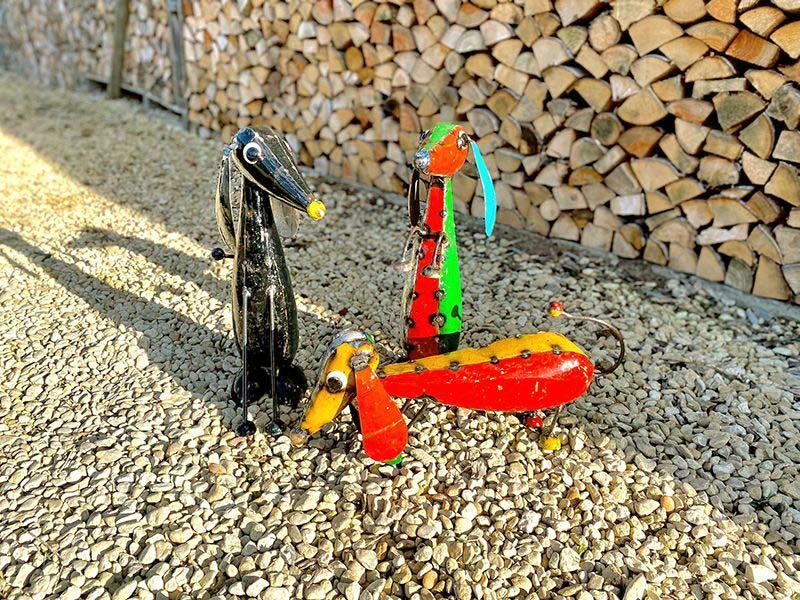 Dash Trio (Set of 3)-Garden Furniture Centre-48Hour Dispatch,LowRange,Ornaments,Ranges,Animal Garden Ornaments,Think Outside Range,Metal Garden Ornaments,Think Outside Range Ranges,Ornaments Accessories,Accessories-{collection_title}