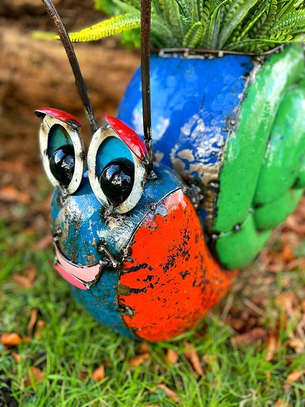 Sammy The Snail Planter-Garden Furniture Centre-48Hour Dispatch,LowRange,Ornaments,Accessories,Ranges,Animal Garden Ornaments,Think Outside Range,Metal Garden Ornaments,Garden Planters,Think Outside Range Ranges,Ornaments Accessories-{collection_title}