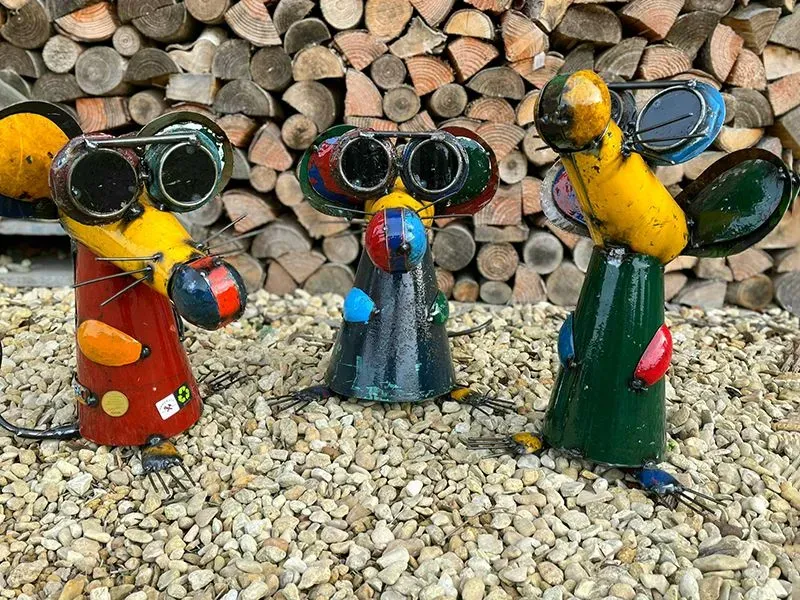 Three Blind Mice -Tom, Dick and Harry-Garden Furniture Centre-LowRange,Under 100,Animal Garden Ornaments,Think Outside Range,Metal Garden Ornaments,Think Outside Range Ranges,48Hour Dispatch-{collection_title}