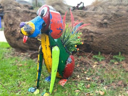 Dynamo the Dog Planter