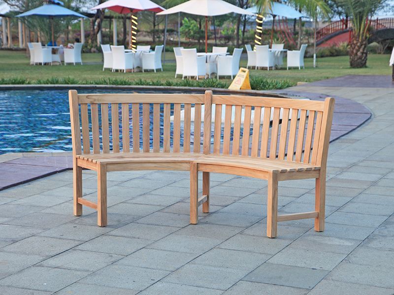 Contour Curved Bench-Garden Furniture Centre-MidRange,Benches,Teak Benches Benches,Curved Benches,Teak,Teak Benches-{collection_title}