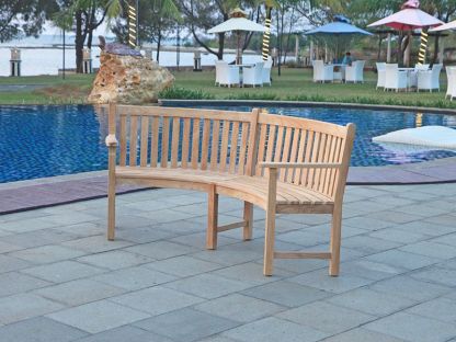 Contour Curved Bench | With Arms