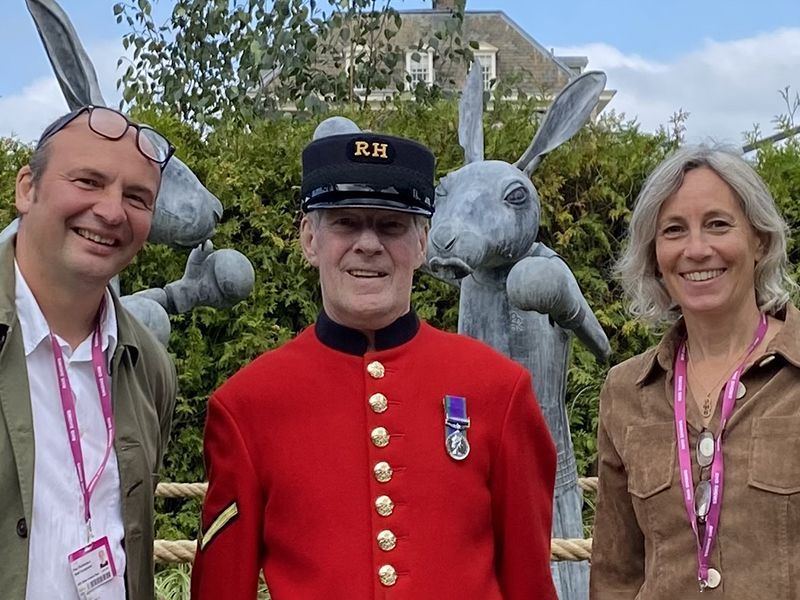 Boxing Hares -Garden Furniture Centre-HighRange,Showroom exdis,Ornaments,Animal Garden Ornaments,Metal Garden Ornaments-{collection_title}