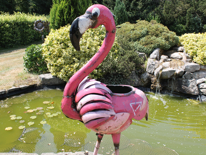 Florence The Flamingo Beverage Tub -Garden Furniture Centre-MidInstock,instock,MidRange,Ornaments,Accessories,Ranges,Animal Garden Ornaments,Think Outside Range,Metal Garden Ornaments,Novelty Drinks Coolers,Think Outside Range Ranges-{collection_title}