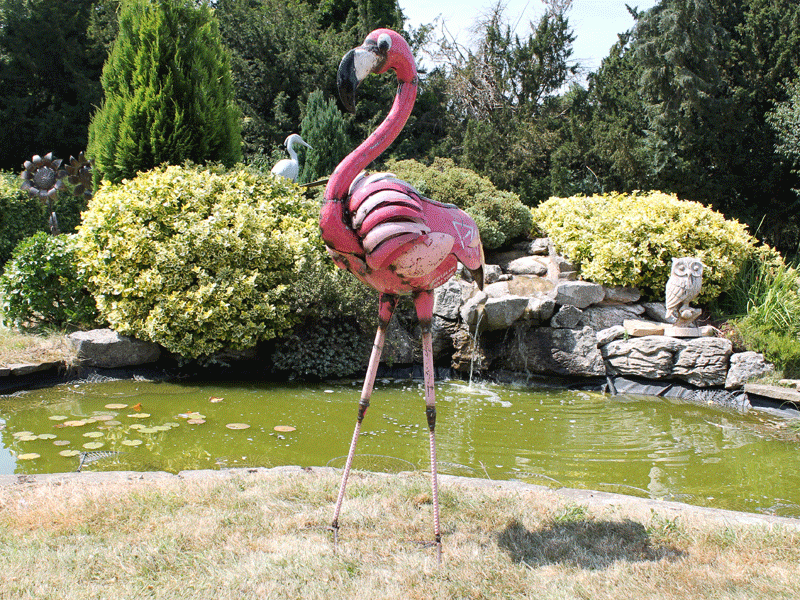 Florence The Flamingo Beverage Tub -Garden Furniture Centre-MidInstock,instock,MidRange,Ornaments,Accessories,Ranges,Animal Garden Ornaments,Think Outside Range,Metal Garden Ornaments,Novelty Drinks Coolers,Think Outside Range Ranges-{collection_title}