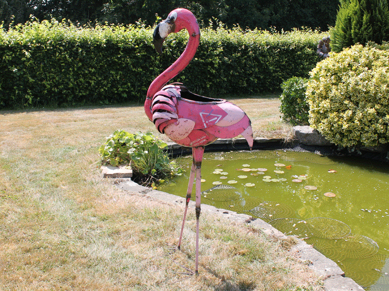 Florence The Flamingo Beverage Tub -Garden Furniture Centre-MidInstock,instock,MidRange,Ornaments,Accessories,Ranges,Animal Garden Ornaments,Think Outside Range,Metal Garden Ornaments,Novelty Drinks Coolers,Think Outside Range Ranges-{collection_title}
