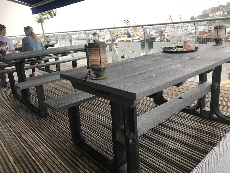 Eco Picnic Table 1.2m-Garden Furniture Centre-MidInstock,instock,MidRange,Benches,Outdoor Furniture,Picnic Tables,Eco Bench Range,Recycled Eco-Benches-{collection_title}