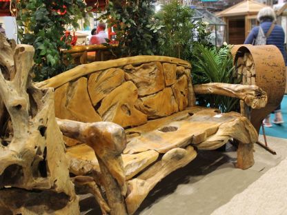 Naga Reclaimed Teak Root Bench 