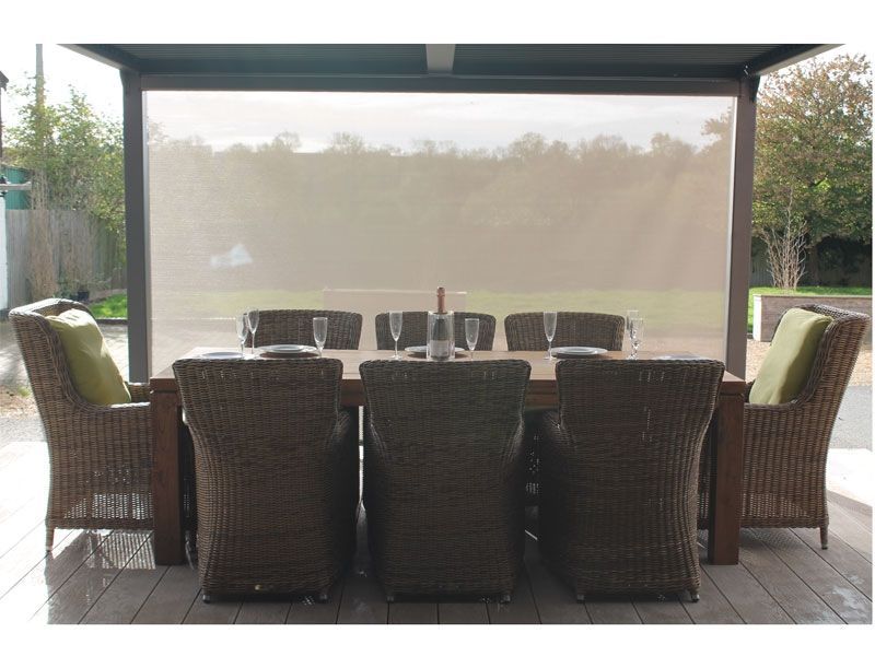 Galaxy End Screen | 3x3m-Garden Furniture Centre-MidInstock,instock,MidRange,Gazebos OLD DNU!,The Galaxy Gazebo Range,Gazebos,Galaxy Louvered Roof Gazebo Range,Galaxy Gazebo Range Ranges-{collection_title}