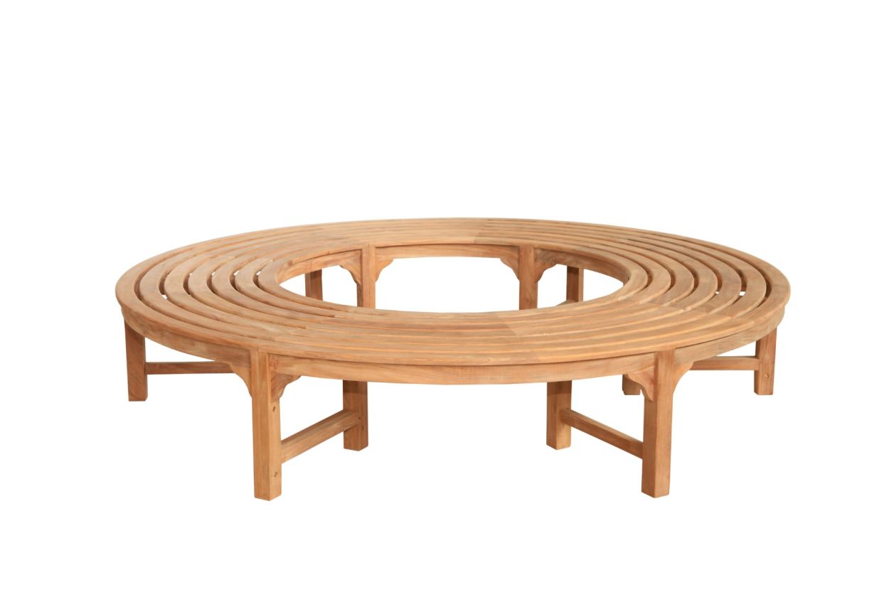 Backless Contour Tree Bench 