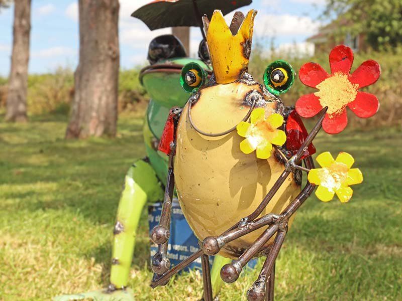Frog King With Flowers
