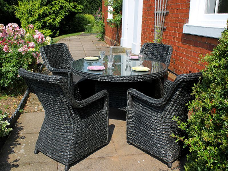 Midnight Montana 4 Chair Dining Set-Garden Furniture Centre-HighRange,Rattan,Tables,Dining Set,Outdoor Furniture,Rattan Furniture,Montana Range,Outdoor Dining-{collection_title}