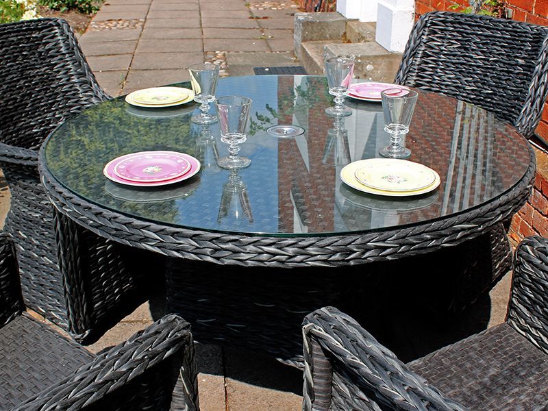 Midnight Montana 4 Chair Dining Set-Garden Furniture Centre-HighRange,Rattan,Tables,Dining Set,Outdoor Furniture,Rattan Furniture,Montana Range,Outdoor Dining-{collection_title}