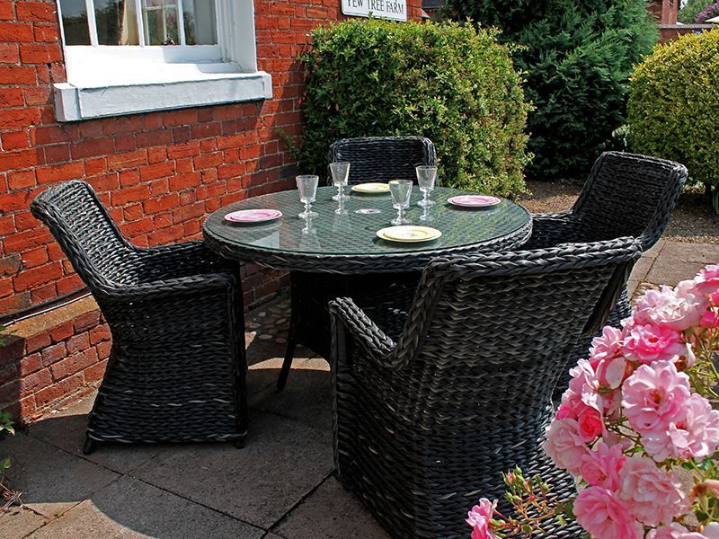 Midnight Montana 4 Chair Dining Set-Garden Furniture Centre-HighRange,Rattan,Tables,Dining Set,Outdoor Furniture,Rattan Furniture,Montana Range,Outdoor Dining-{collection_title}