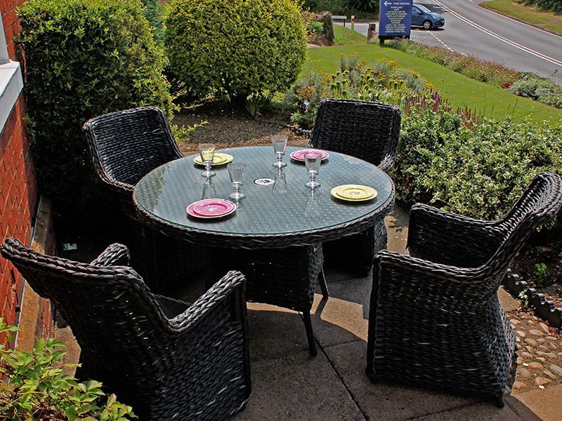 Midnight Montana 4 Chair Dining Set-Garden Furniture Centre-HighRange,Rattan,Tables,Dining Set,Outdoor Furniture,Rattan Furniture,Montana Range,Outdoor Dining-{collection_title}