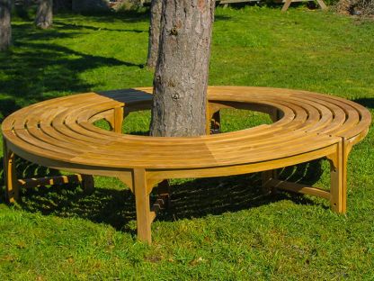 Backless Contour Tree Bench 