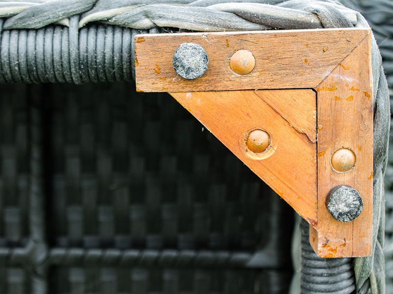 Midnight Montana Footstool - Outdoor