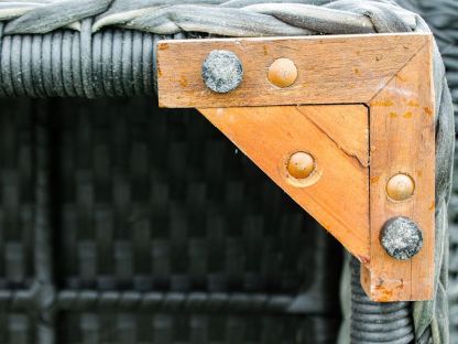 Midnight Montana Footstool - Outdoor
