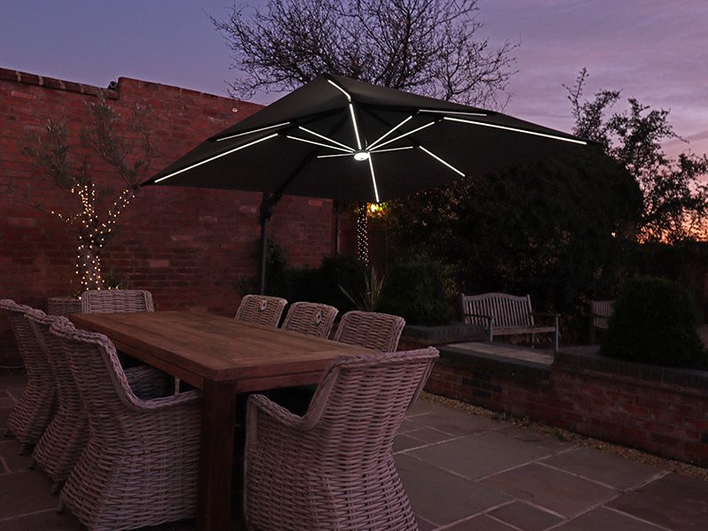 Royal 3M Square LED Parasol
