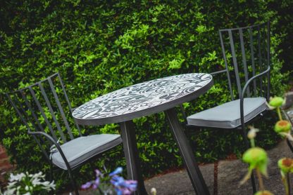 Terrazzo 90cm Table Set -Garden Furniture Centre-MidRange,Metal,Tables,Dining Set,Outdoor Furniture,Metal Furniture,Outdoor Dining,Balcony & Duo Sets-{collection_title}