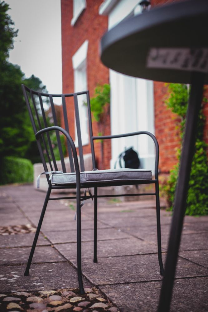 Terrazzo 90cm Table Set -Garden Furniture Centre-MidRange,Metal,Tables,Dining Set,Outdoor Furniture,Metal Furniture,Outdoor Dining,Balcony & Duo Sets-{collection_title}