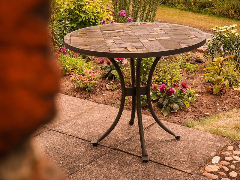 Carnglaze 90cm Table-Garden Furniture Centre-LowRange,Dining Table,Outdoor Dining,Metal,Outdoor Furniture,Metal Furniture,Balcony & Duo Sets,Tables,Metal Tables,Metal Tables Metal-{collection_title}